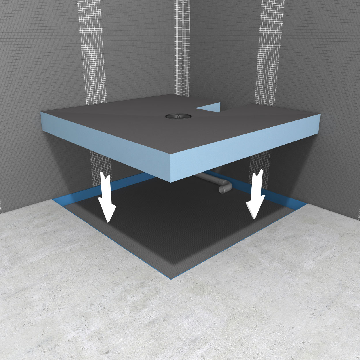 Wedi Fundo Integro Shower Tray